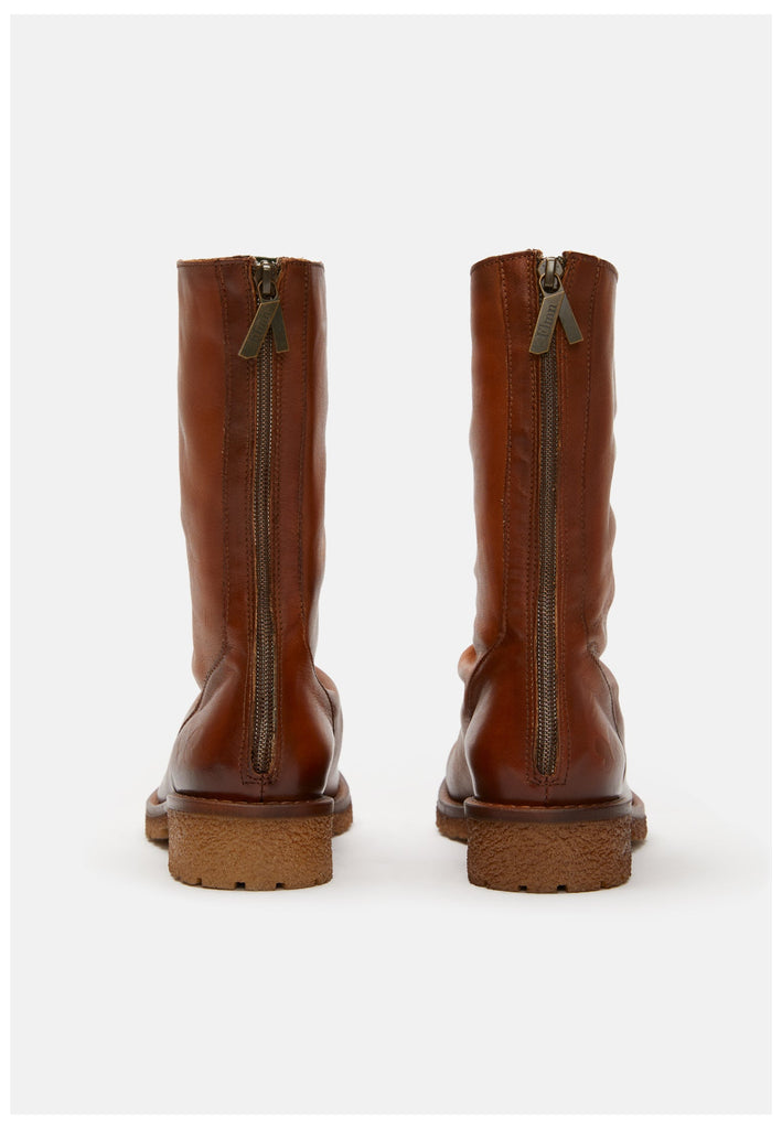 FELMINI Stiefelette Leder Mittelbraun