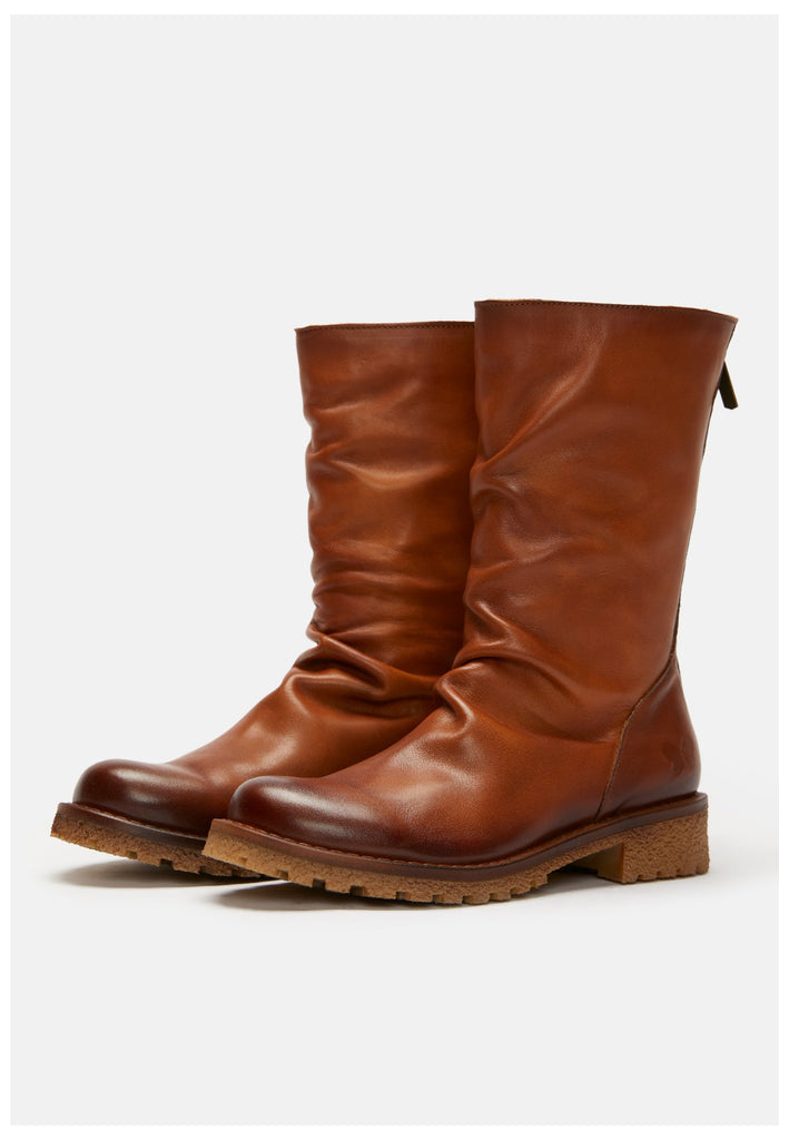 FELMINI Stiefelette Leder Mittelbraun