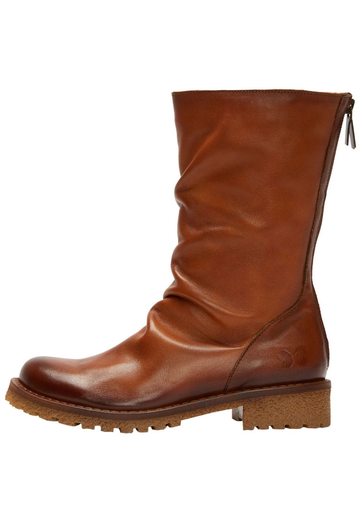 FELMINI Stiefelette Leder Mittelbraun
