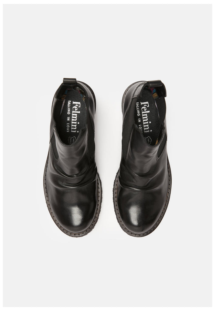 FELMINI Stiefelette Leder/Textil Black