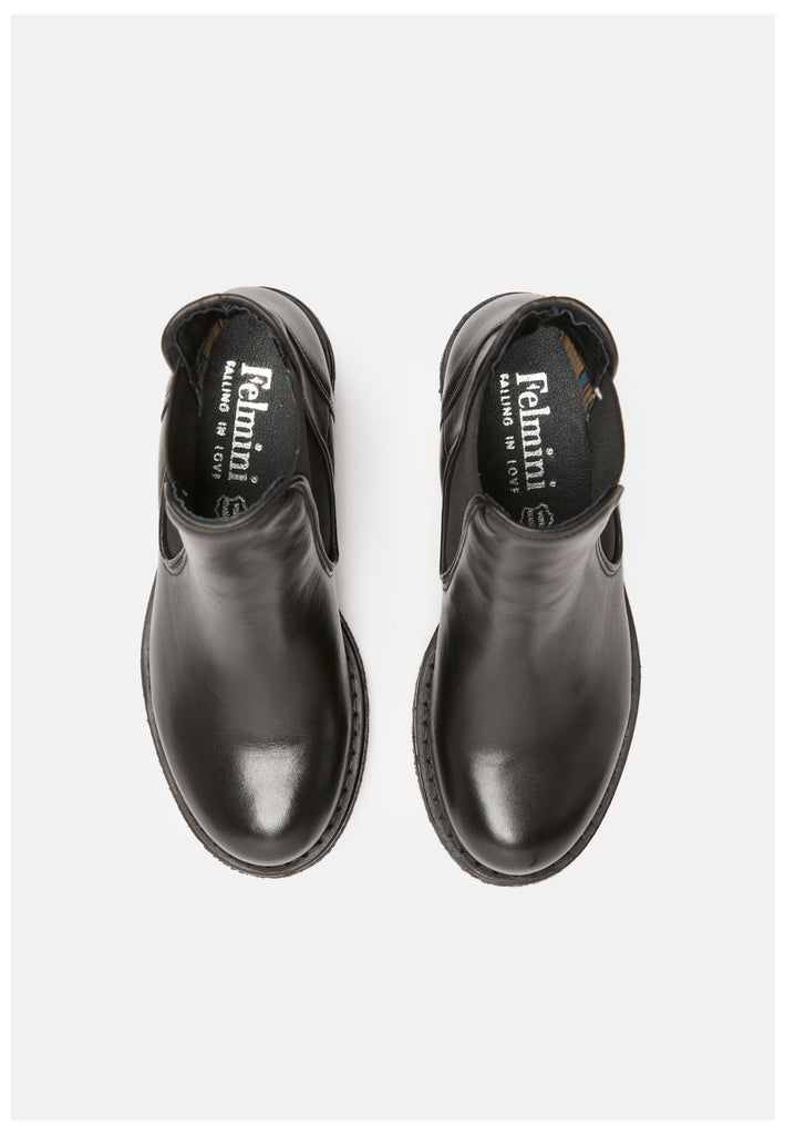 FELMINI Stiefelette Leder/Textil Black