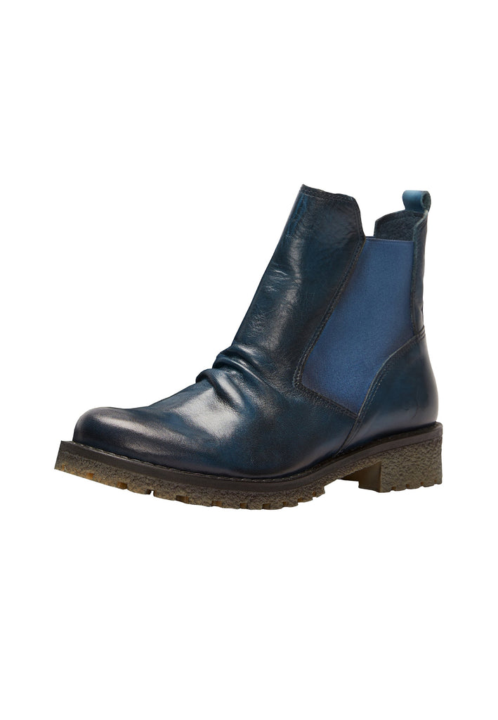 FELMINI Stiefelette Leder/Textil Blau