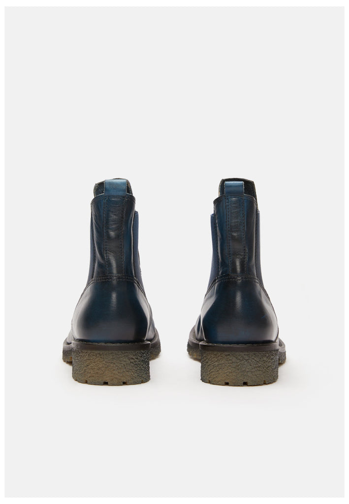 FELMINI Stiefelette Leder/Textil Blau