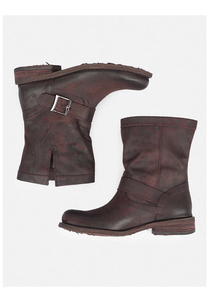 FELMINI Stiefelette Veloursleder Braun