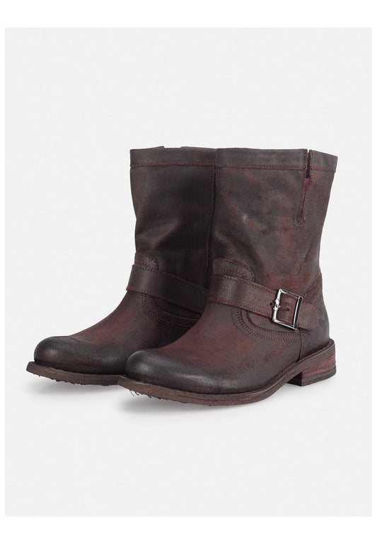 FELMINI Stiefelette Veloursleder Braun