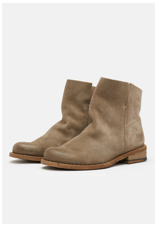FELMINI Stiefelette Veloursleder Braun/Grau