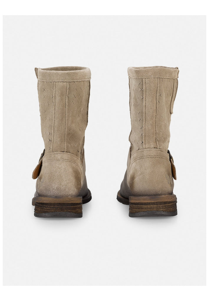 FELMINI Stiefelette Veloursleder Braun/Grau