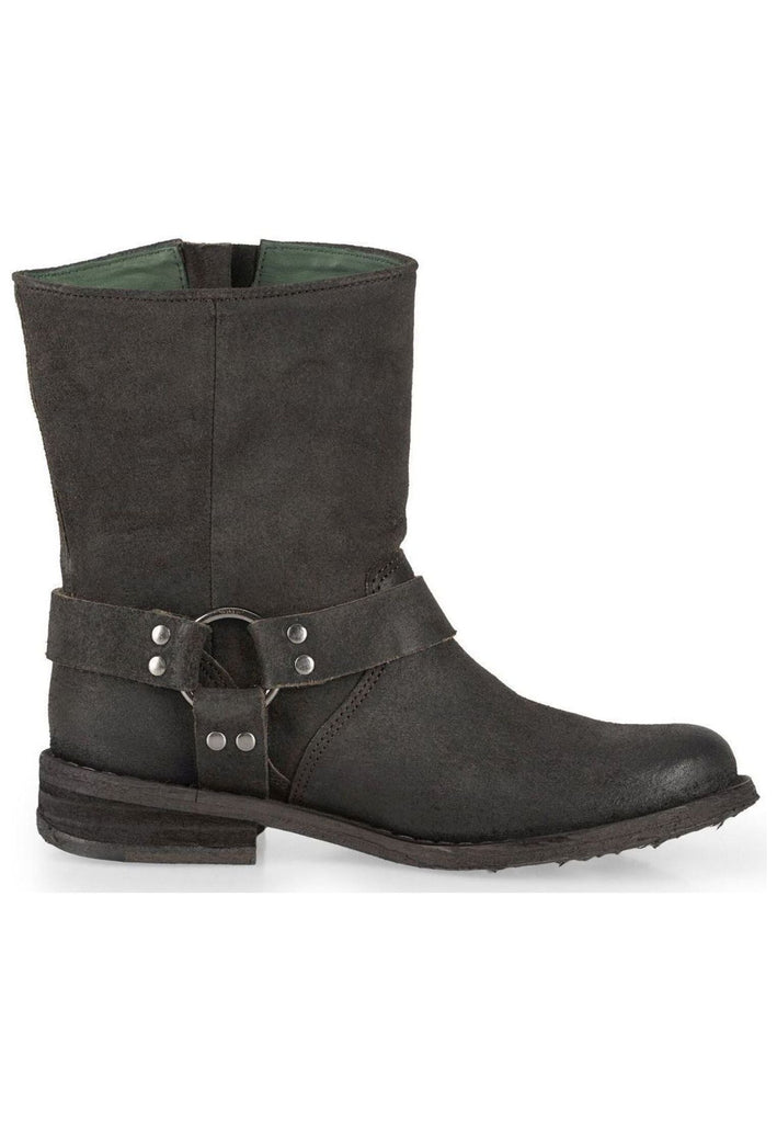 FELMINI Stiefelette Veloursleder Dunkelgrau