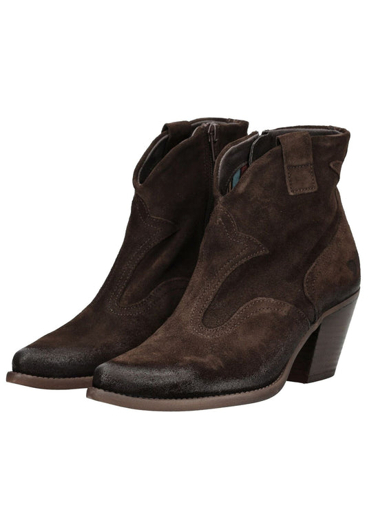 FELMINI Stiefelette Veloursleder Espresso