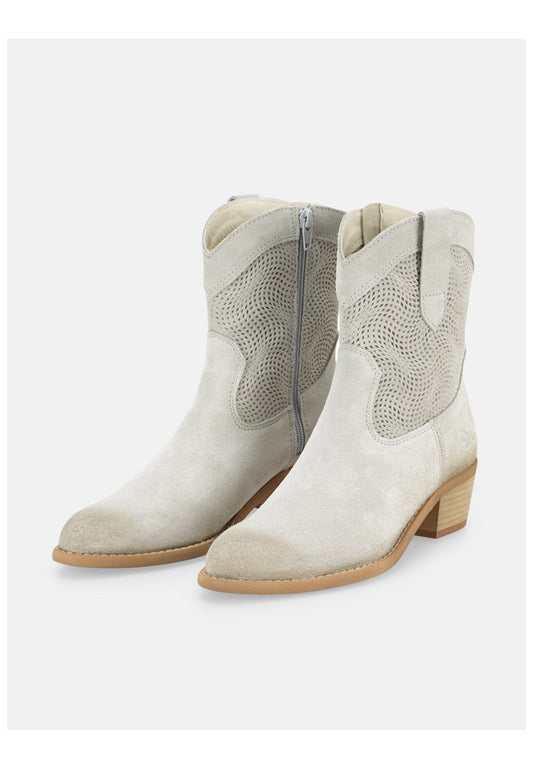 FELMINI Stiefelette Veloursleder Grau