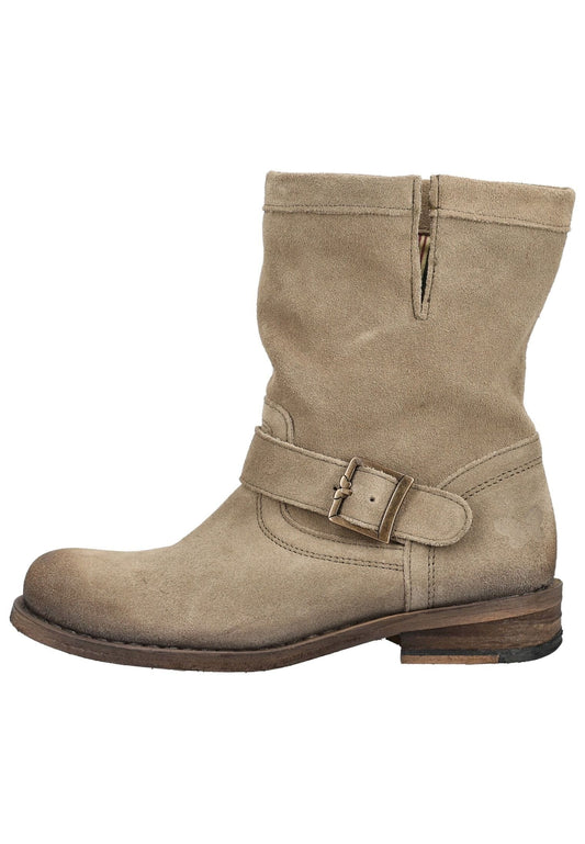 FELMINI Stiefelette Veloursleder Grau/Braun