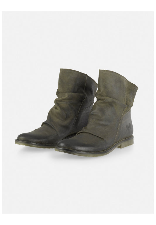 FELMINI Stiefelette Veloursleder Grün