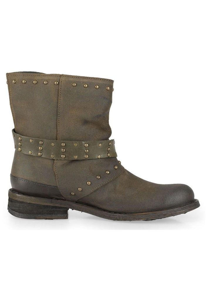 FELMINI Stiefelette Veloursleder Grün