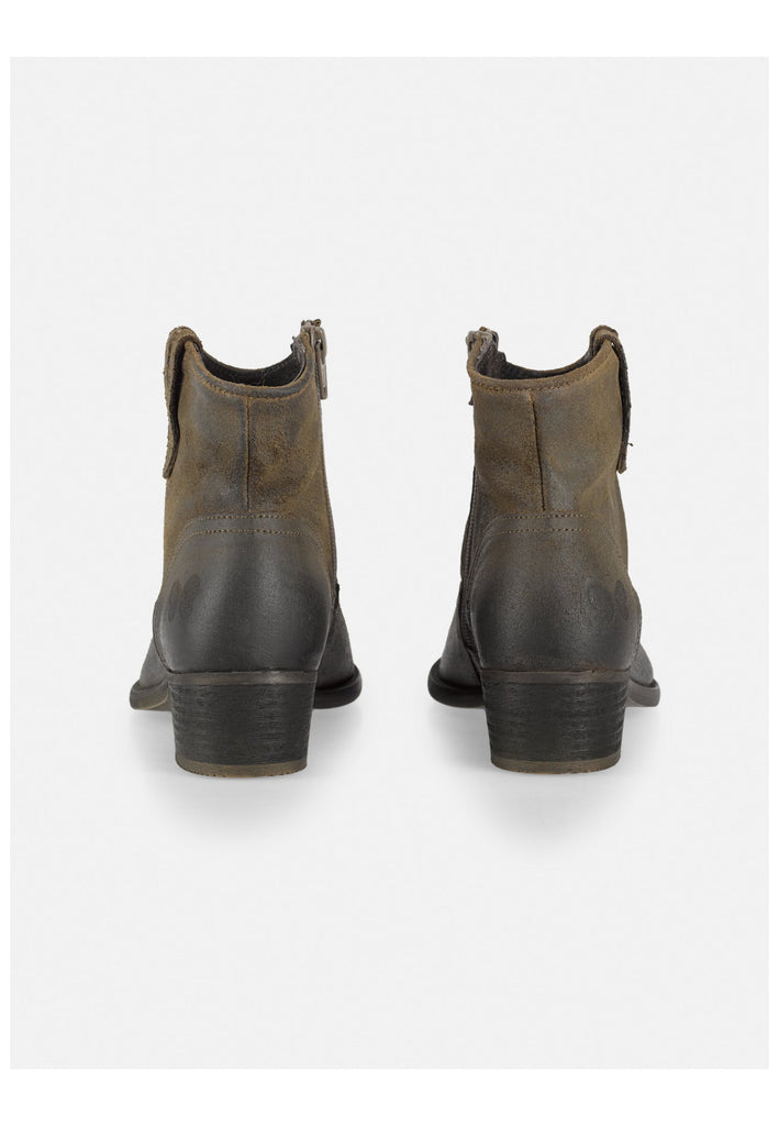 FELMINI Stiefelette Veloursleder Grün