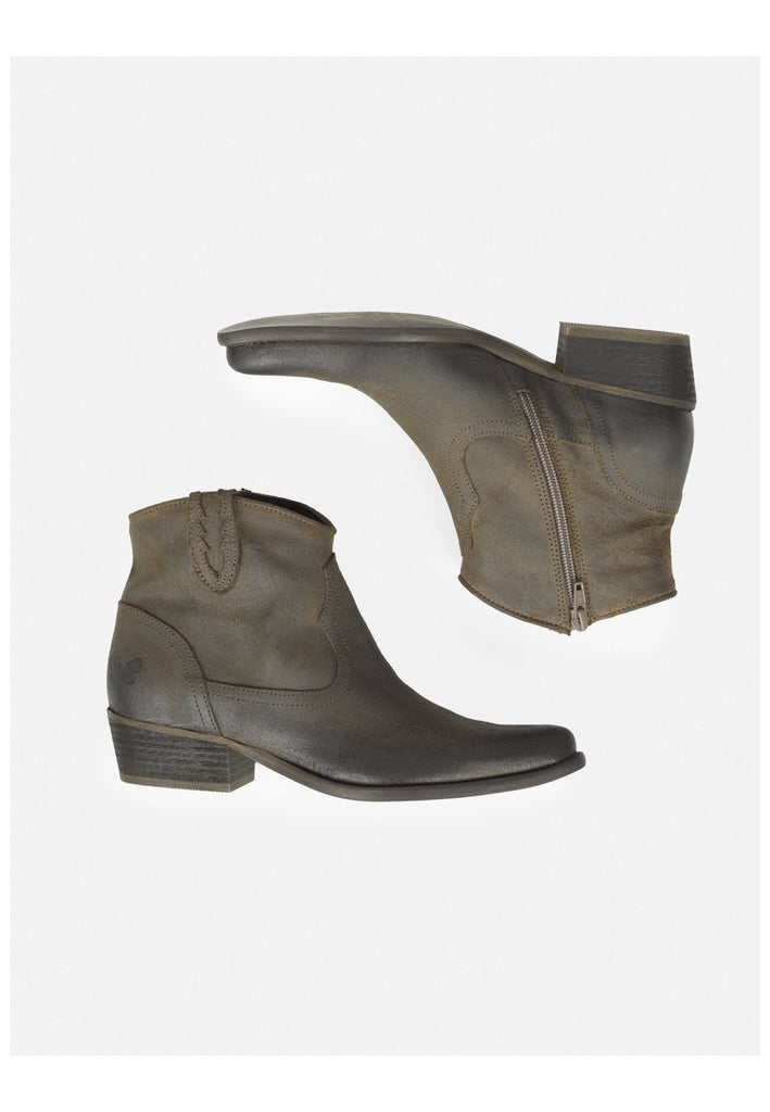 FELMINI Stiefelette Veloursleder Grün