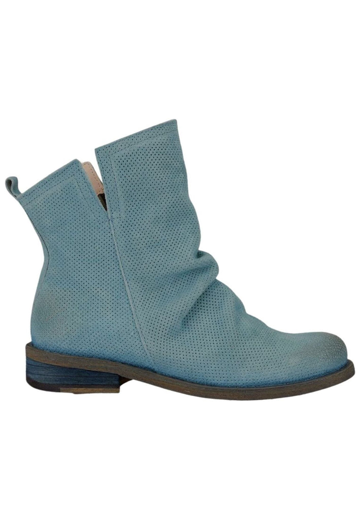 FELMINI Stiefelette Veloursleder Hellblau