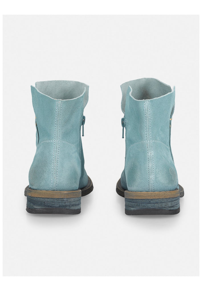 FELMINI Stiefelette Veloursleder Hellblau