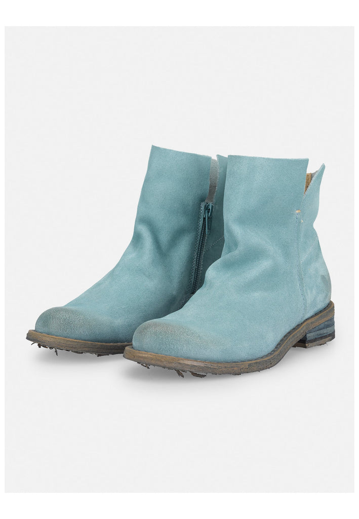 FELMINI Stiefelette Veloursleder Hellblau