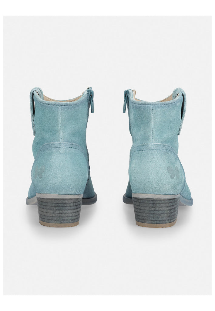 FELMINI Stiefelette Veloursleder Hellblau