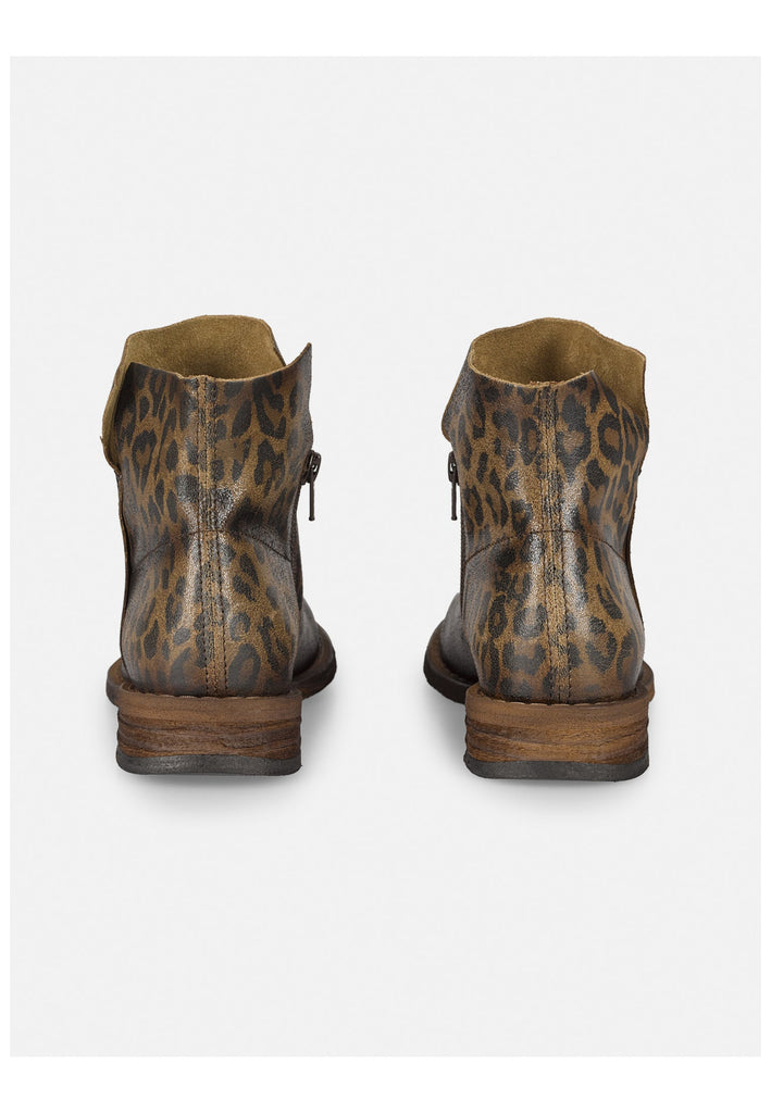 FELMINI Stiefelette Veloursleder Leopard