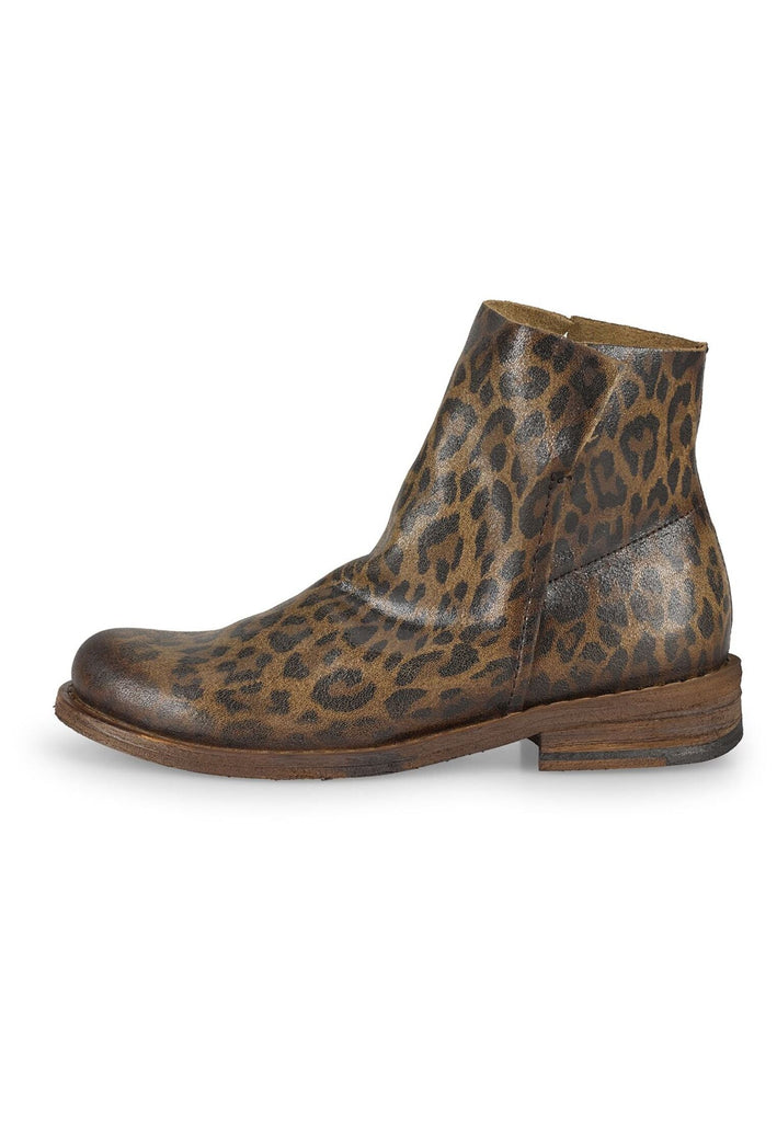 FELMINI Stiefelette Veloursleder Leopard