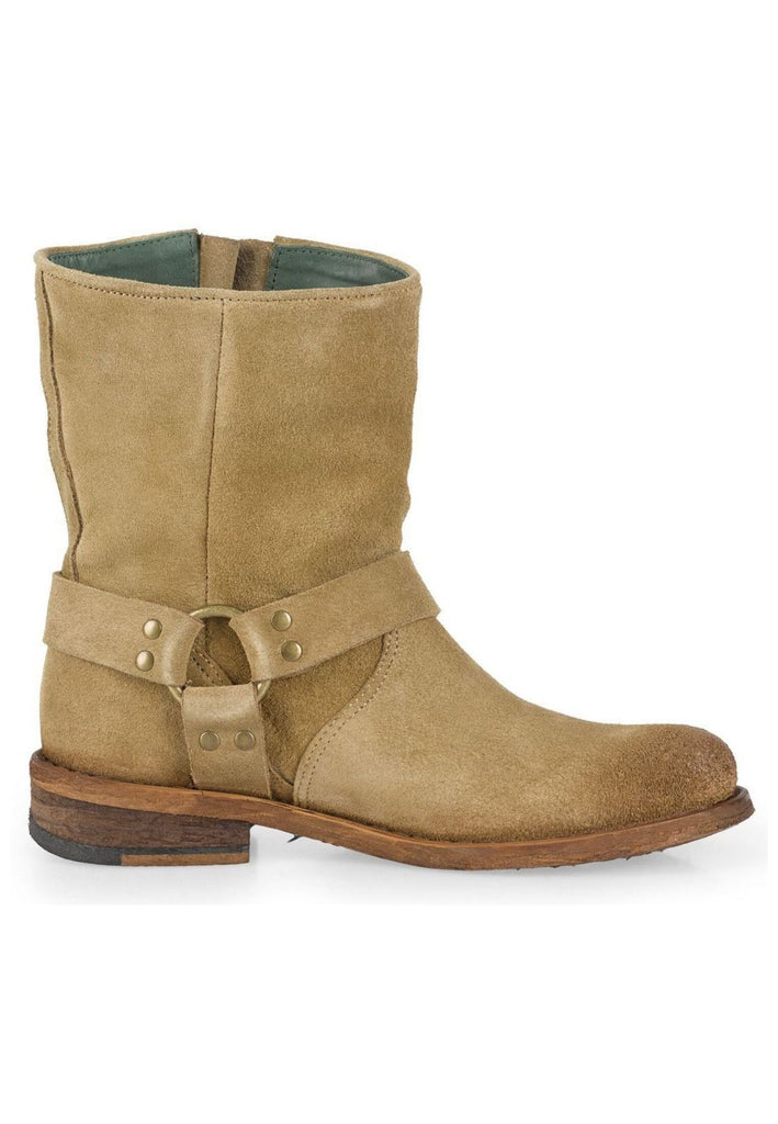 FELMINI Stiefelette Veloursleder Mittelbraun