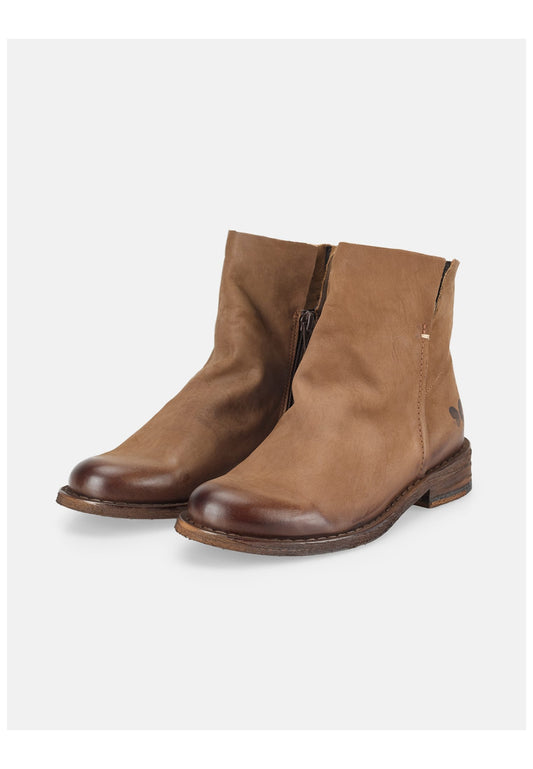 FELMINI Stiefelette Veloursleder Mittelbraun