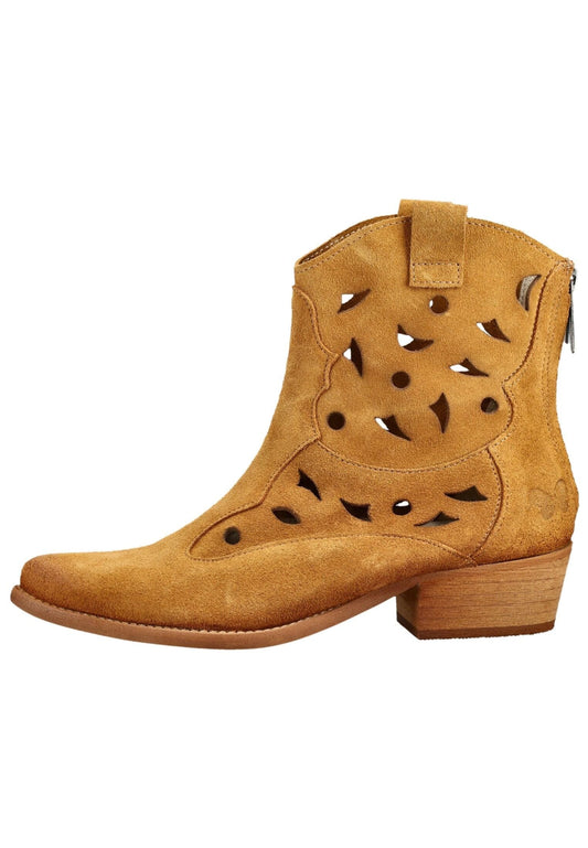FELMINI Stiefelette Veloursleder Sand