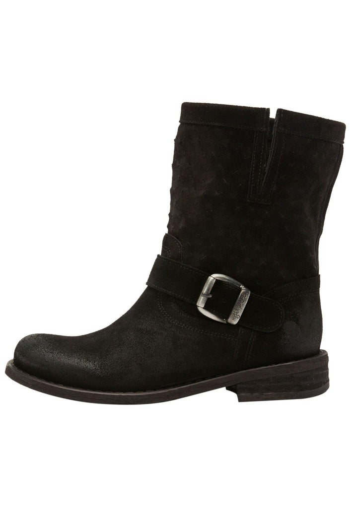 FELMINI Stiefelette Veloursleder Schwarz