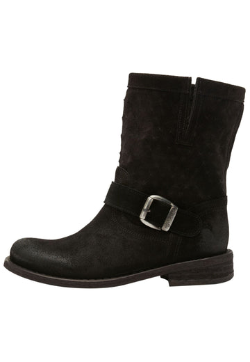 FELMINI Stiefelette Veloursleder Schwarz
