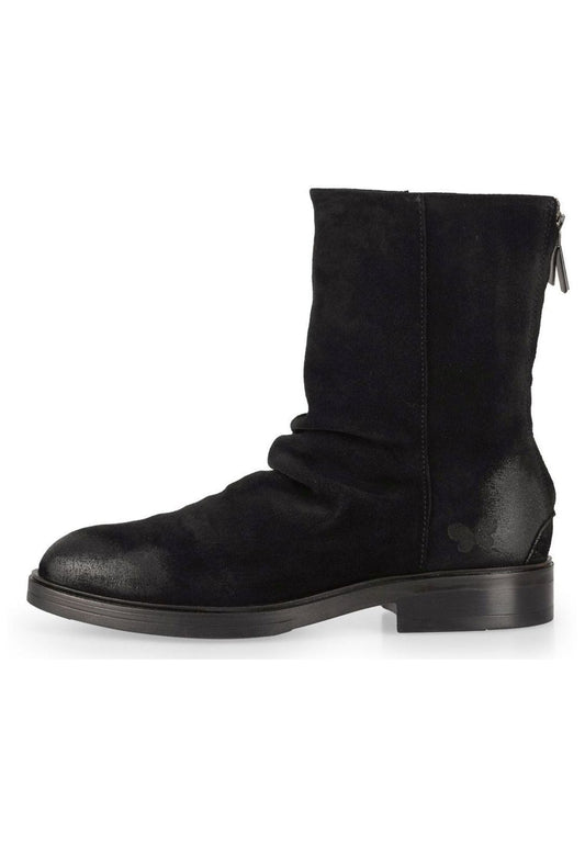 FELMINI Stiefelette Veloursleder Schwarz