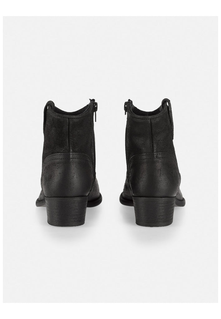 FELMINI Stiefelette Veloursleder Schwarz