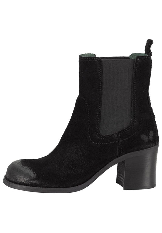 FELMINI Stiefelette Veloursleder Schwarz