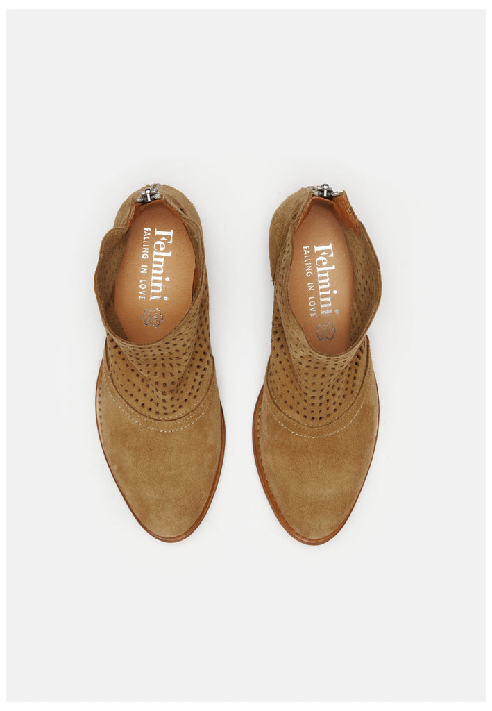 FELMINI Stiefelette Veloursleder Stone