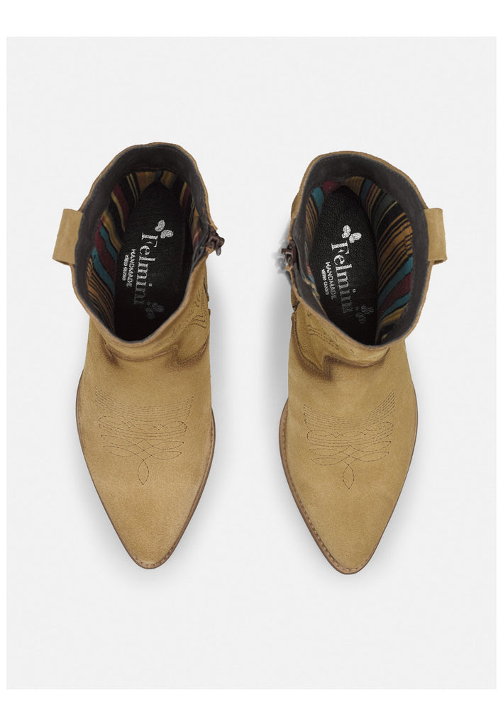 FELMINI Stiefelette Veloursleder Stone