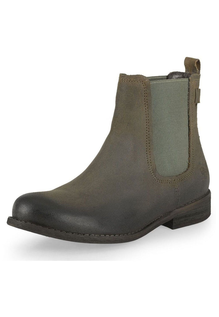 FELMINI Stiefelette Veloursleder/Textil Grün