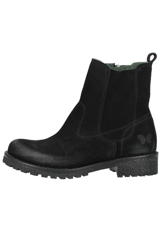 FELMINI Stiefelette Veloursleder/Textil Schwarz