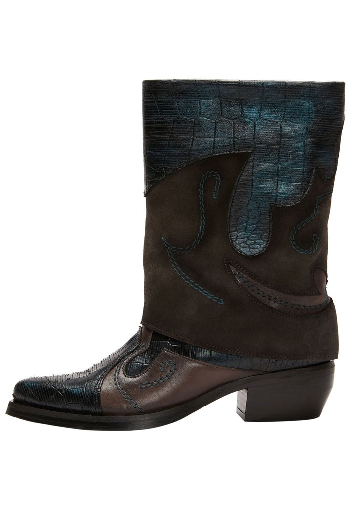 Stiefeletten FELMINI Stiefelette Leder Grau