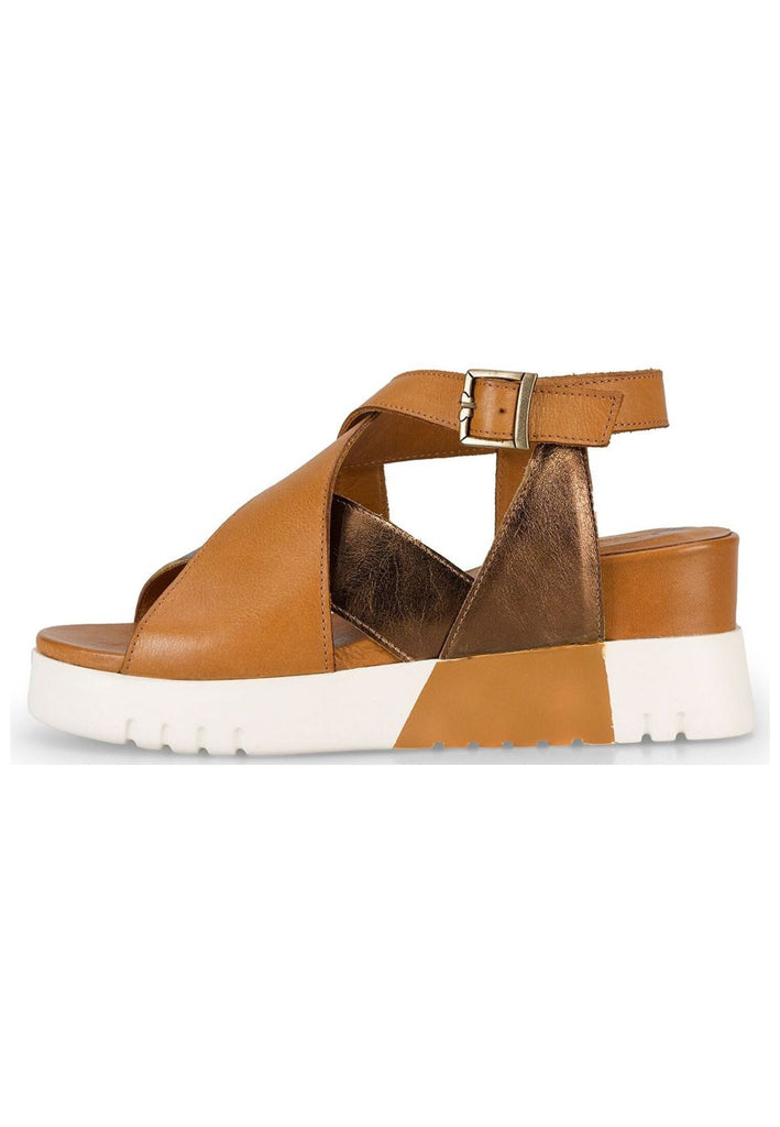 FELMINI WIDE FIT Sandalen Leder Braun
