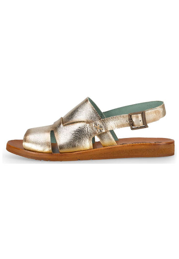 FELMINI WIDE FIT Sandalen Leder Gold
