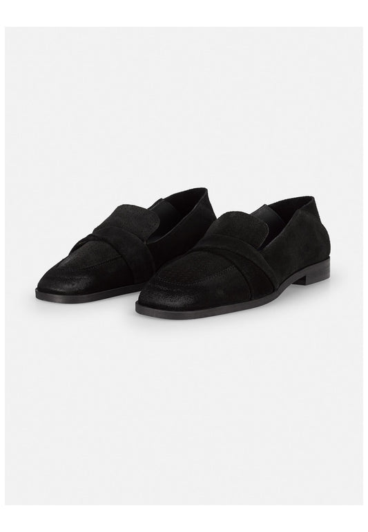 FELMINI WIDE FIT Slipper Leder Schwarz