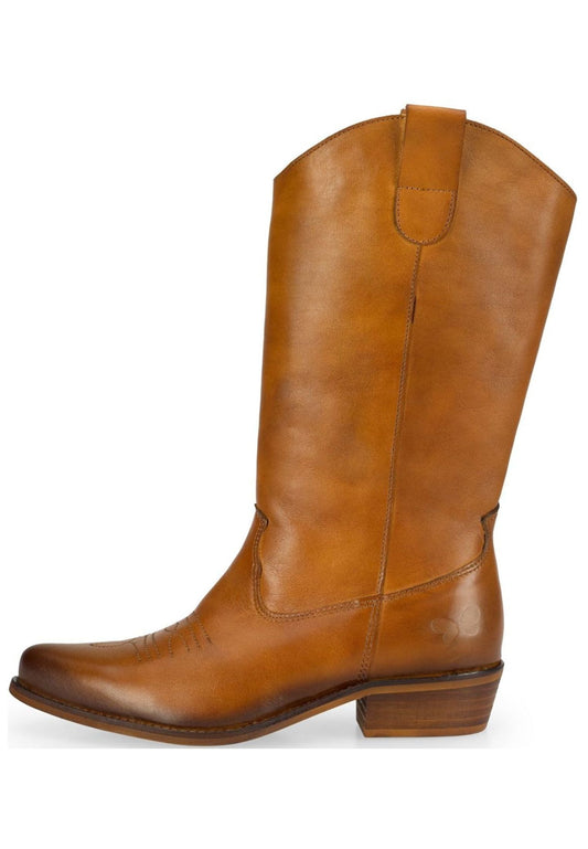 FELMINI WIDE FIT Stiefel Leder Mittelbraun