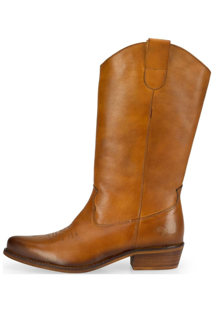 FELMINI WIDE FIT Stiefel Leder Mittelbraun