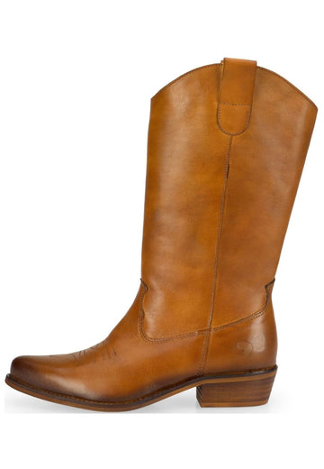 FELMINI WIDE FIT Stiefel Leder Mittelbraun