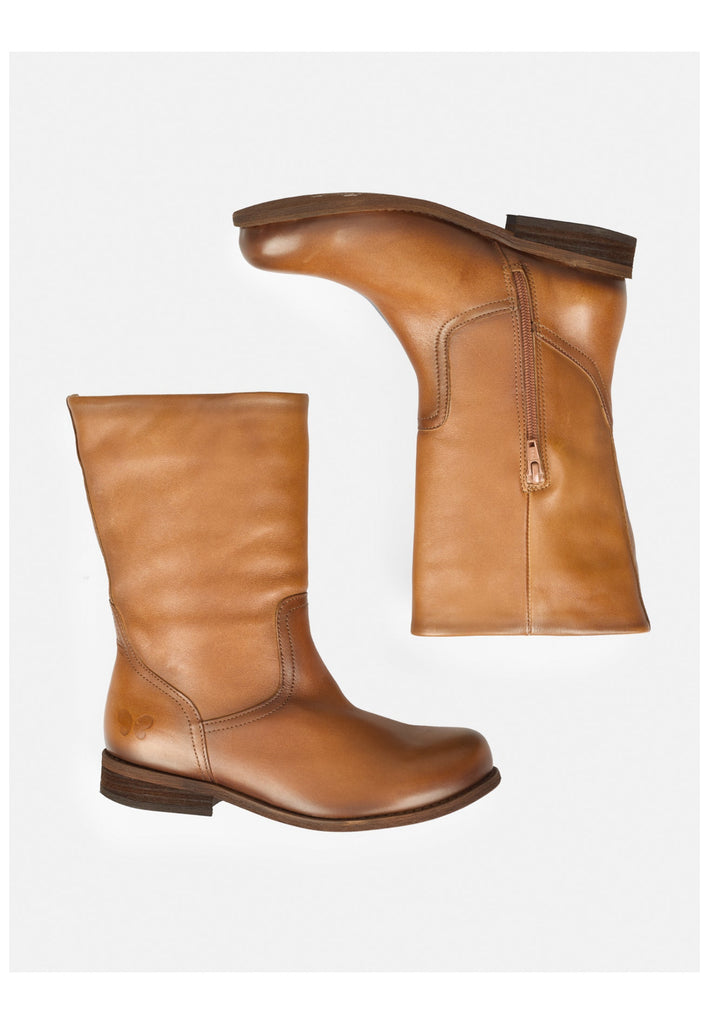 FELMINI WIDE FIT Stiefel Leder Mittelbraun