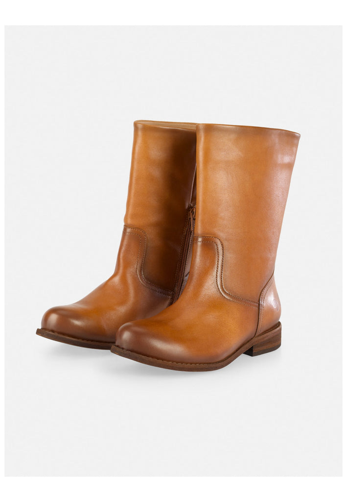 FELMINI WIDE FIT Stiefel Leder Mittelbraun