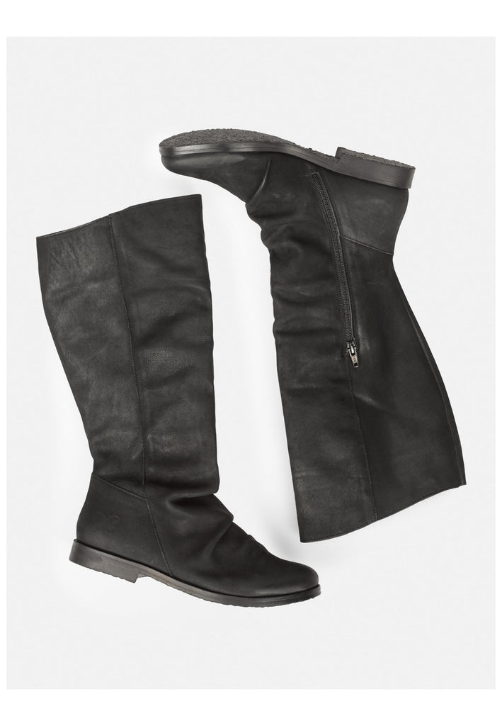 FELMINI WIDE FIT Stiefel Leder Schwarz