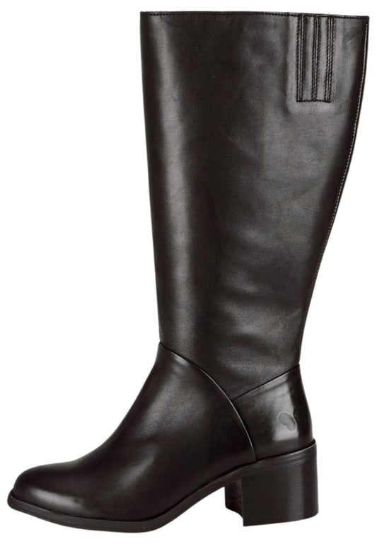 FELMINI WIDE FIT Stiefel Leder Schwarz