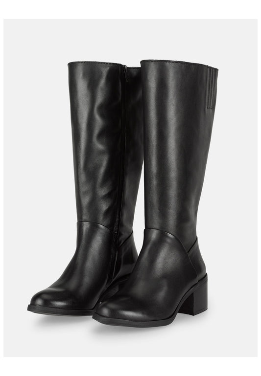FELMINI WIDE FIT Stiefel Leder Schwarz