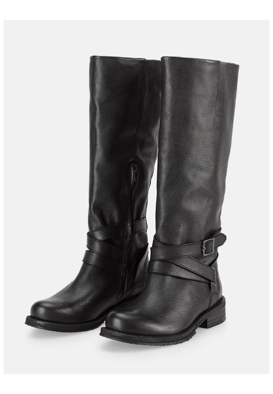 FELMINI WIDE FIT Stiefel Leder Schwarz